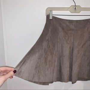 Beige flowy skirt